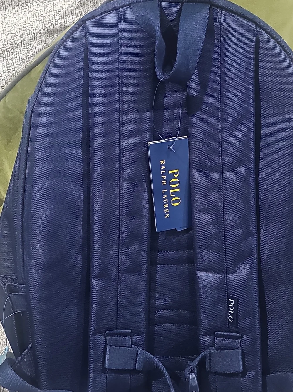 Polo by Ralph Lauren Navy Backpack with Signature Bear Patch